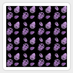 Purple Trilobites Pattern Sticker